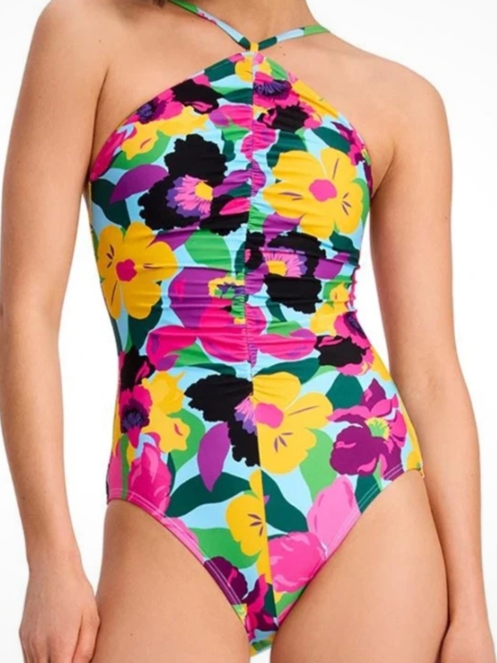 NWT Kate Spade Orchid Bloom Floral One-Piece Swimsuit